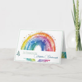 Glückwünsche zur Konfirmation/Kommunion Regenbogen ノートカード