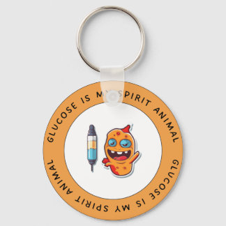 Glucose Is My Spirit Animal – Diabetes Keychain キーホルダー