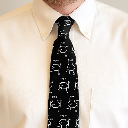 Glucose Molecule Chemistry Science Themed ネクタイ
