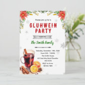Gluhwein Party Christmas Party invitation 招待状 (スタンド正面)