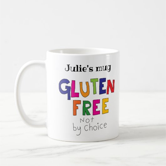 Glutenフリー、選択によってcoeliacパーソナライズしない コーヒーマグカップ (左)