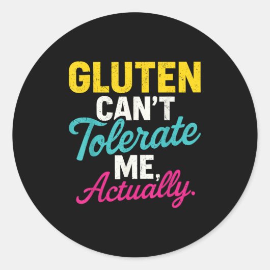 Gluten Can't Tolerate Me, Actually _ Gluten Anti G ラウンドシール (正面)