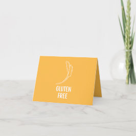 Gluten Free Food Label Card サンキューカード