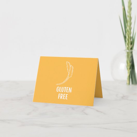 Gluten Free Food Label Card サンキューカード (正面)