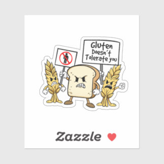 Gluten Free Humor Sticker  シール