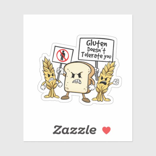 Gluten Free Humor Sticker  シール (シート)