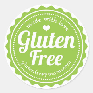 Gluten free Stickers — Made with Love ラウンドシール