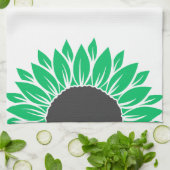 Gluten Free Sunflower Green キッチンタオル (折り畳み)