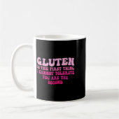 Gluten Is The First Thing I Cannot Tolerate Funny  コーヒーマグカップ (左)