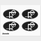 GLYシール 楕円形シール (シート)