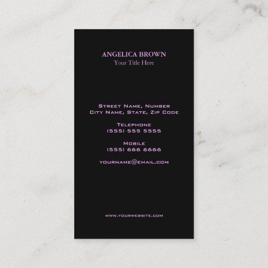 Glycter Seahorse名刺 名刺 (裏面)