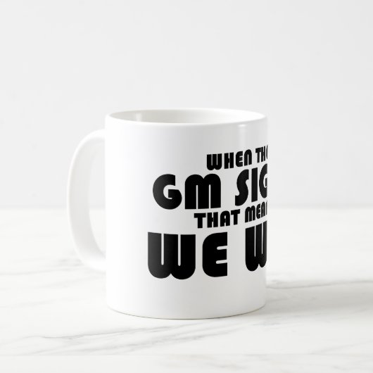 GMがため息をつく時 コーヒーマグカップ (正面左)