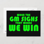 GMがため息をつく時 ポストカード (正面/裏面)