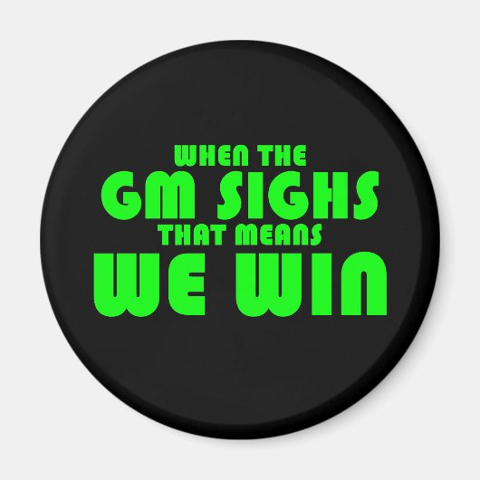 GMがため息をつく時 マグネット (正面)