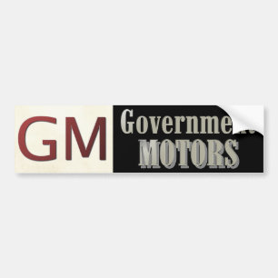 GMの政府によってはおもしろいな政治が自動車に乗ります バンパーステッカー