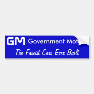 GMの政府モーター、造られるファシスト党車 バンパーステッカー
