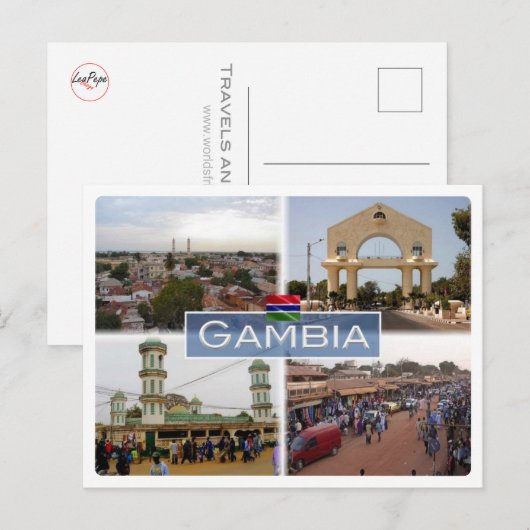 GMガンビア –  ポストカード (正面/裏面)