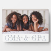 GmaとGpa祖父母の写真パーソナライズされた フォトプラーク (正面)