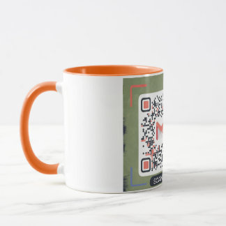 Gmail QRコードコーヒーマグ – インスタントエマをスキャン マグカップ