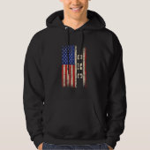 GMC Last Name Shirt GMC Name American Flag パーカ (正面)