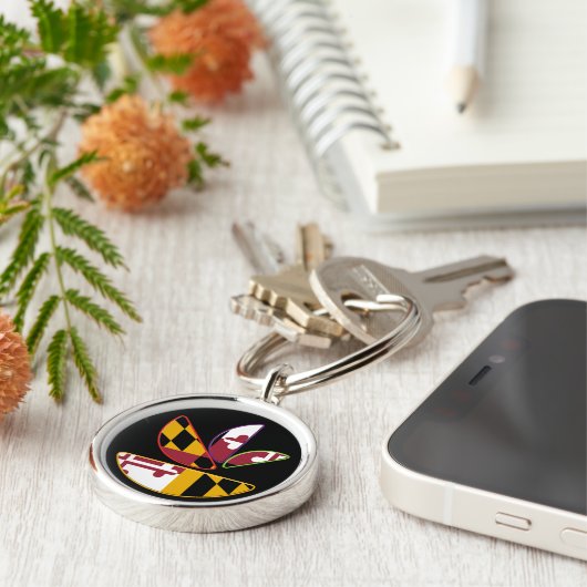 GMDの旗のロゴKEYCHAIN キーホルダー (側面)