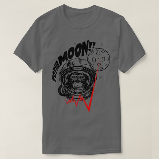 GME月へ Tシャツ (デザイン正面)