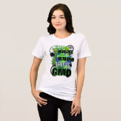 GMOかどうかを知る権利があります トライブレンドTシャツ (正面全面)
