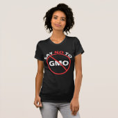 GMOに対してNOと言う Tシャツ (正面フル)