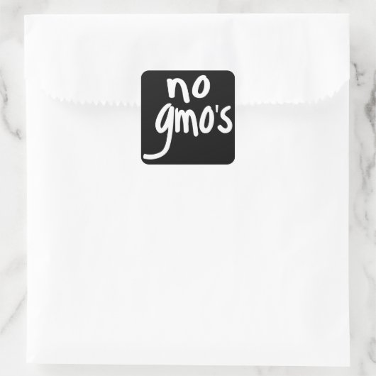 GMOのフードブラック保護を叫べない スクエアシール (バッグ)