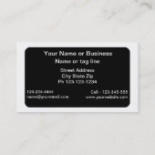 GMOの健康な食べ物食べプロモーションホワイトなし 名刺 (裏面)