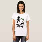 GMOの幼児および実生植物を拒否して下さい Tシャツ (正面フル)