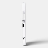 「GMOの生きている健康食べな白黒のプロモーションなし Case-Mate iPhoneケース (裏面 / 左)