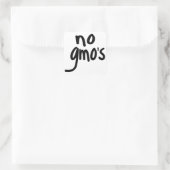 GMOの食べ物を叫保護べない スクエアシール (バッグ)