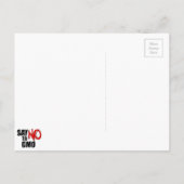 GMOを拒否して下さい インビテーションポストカード (裏面)