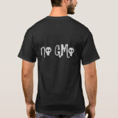 GMoを拒否して下さい Tシャツ (裏面)