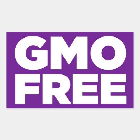 GMOフリー（紫） 長方形シール (正面)