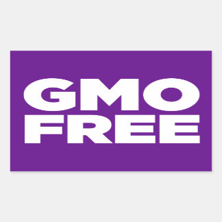 GMOフリー（紫） 長方形シール