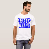 GMOフリー – 青 Tシャツ (正面フル)
