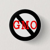 GMO無し 缶バッジ (正面)