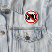 GMO無し、非GMO、Monsantoに対する3月 缶バッジ (インサイチュ)