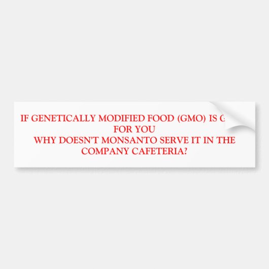 GMO バンパーステッカー (正面)