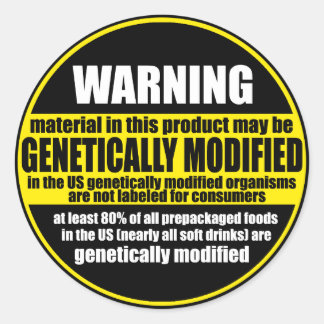 GMO(遺伝子組み換え警告生物)標識 ラウンドシール