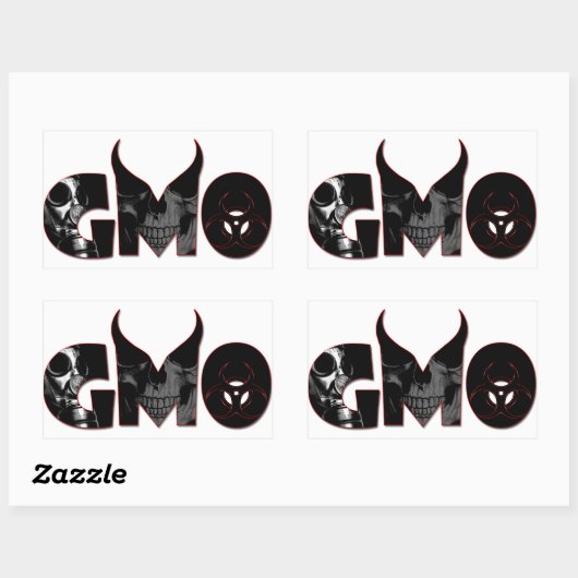 GMO 長方形シール (シート)