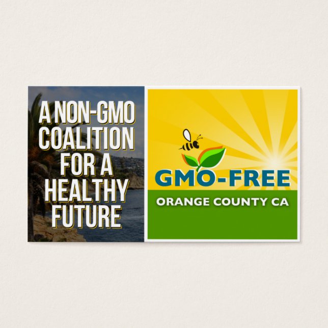 GMO-Free Orange County CA情報カード (正面)