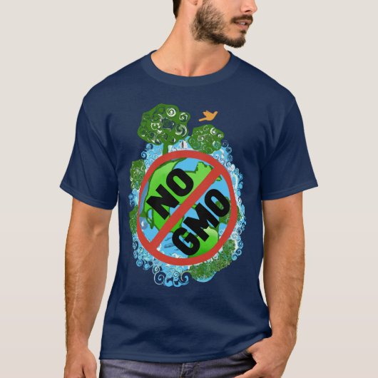 GMO No GMO You have a right to Know Tシャツ (正面)