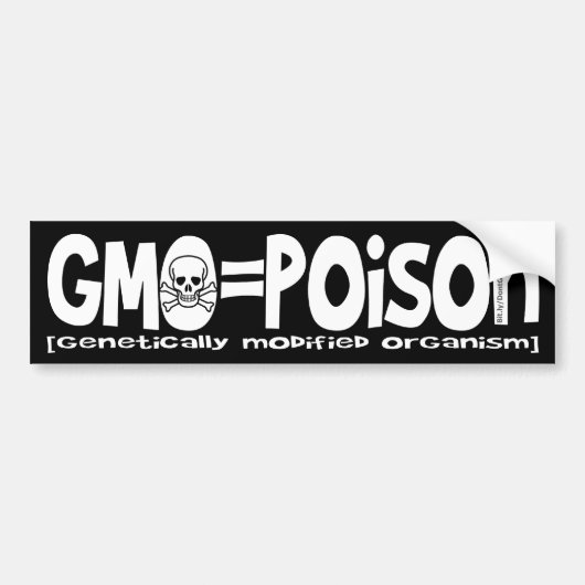 GMO=Poison バンパーステッカー (正面)
