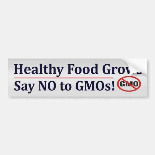 GMO'Sを拒否して下さい バンパーステッカー (正面)