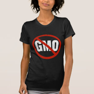 GMOs無しアンチGMO Tシャツ