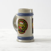 GMPSのスカルの球のロゴのマグ ビールジョッキ (正面左)