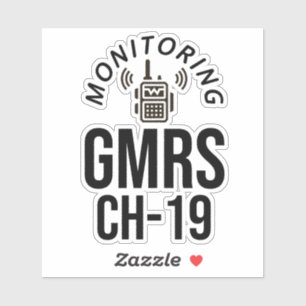 GMRSチャネル19の監視 シール
